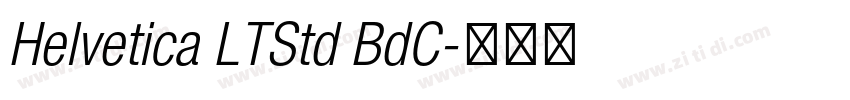 Helvetica LTStd BdC字体转换